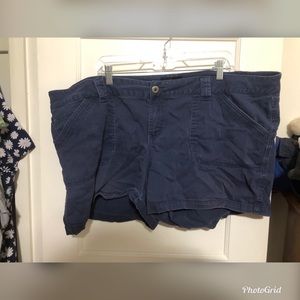 Blue cotton shorts
